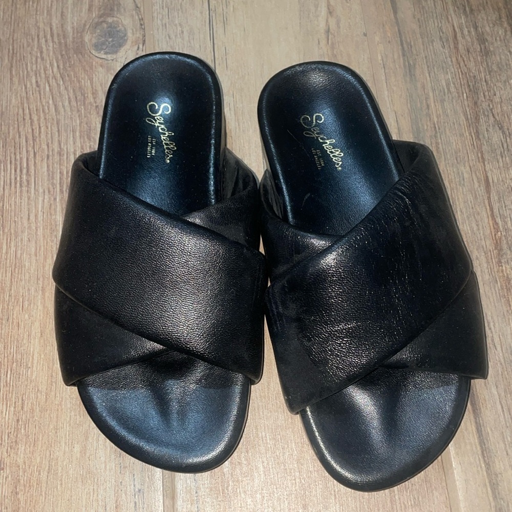 Seychelles Black sandal